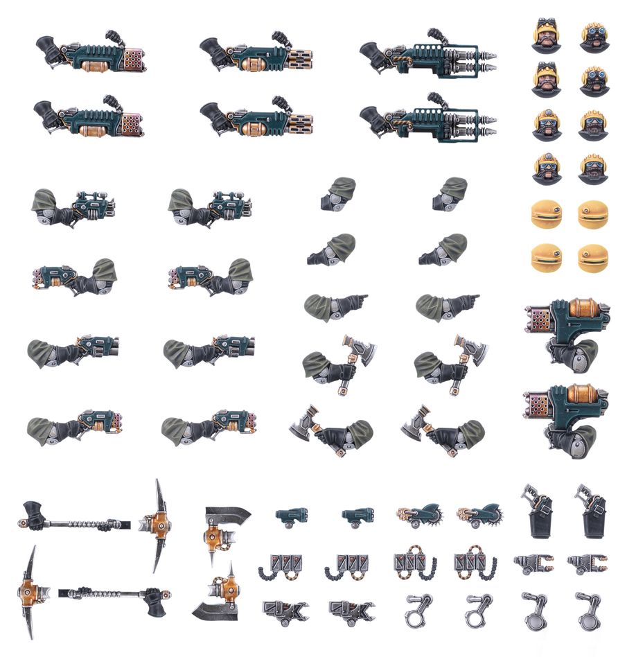 Necromunda Ironhead Squat Prospectors Weapons & Upgrades Dice Games Workshop