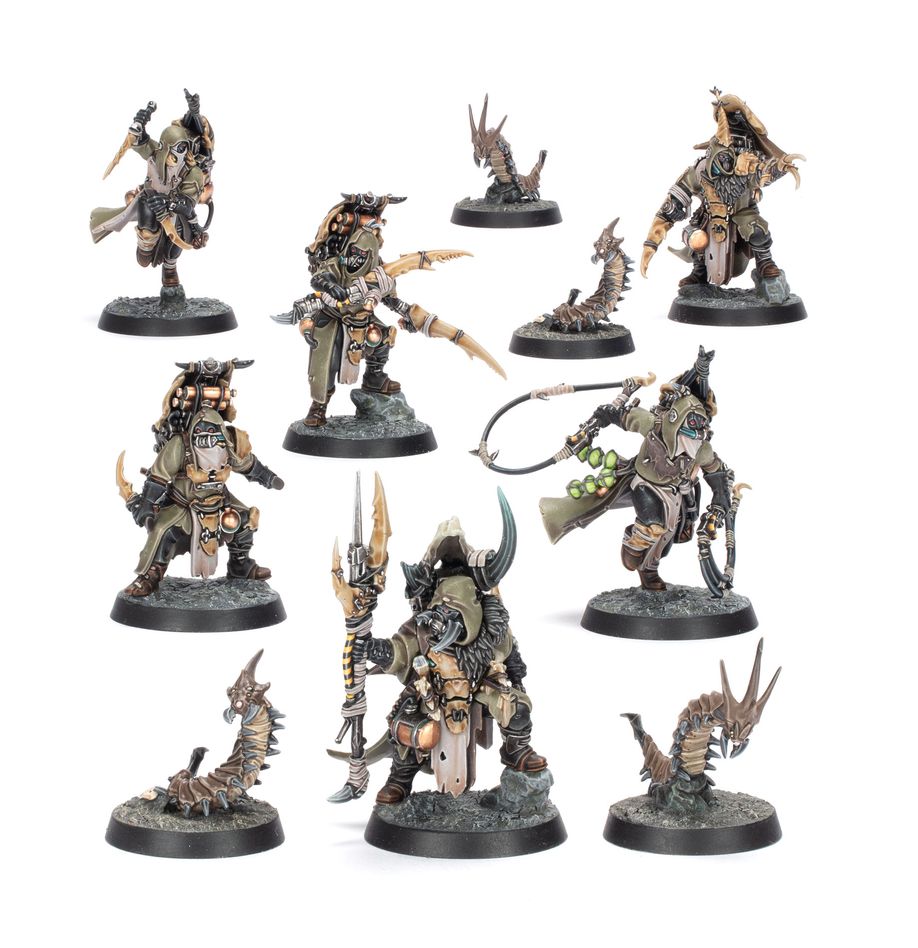 Necromunda Ash Waste Nomads: Sha'dar Hunters and Arthromite Spinewyrms Miniatures Games Workshop