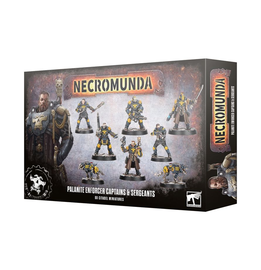 Warhammer Necromunda: Palanite Enforcer Captains & Sergeants Miniatures Games Workshop WHNEC Palanite Enforcer C&S