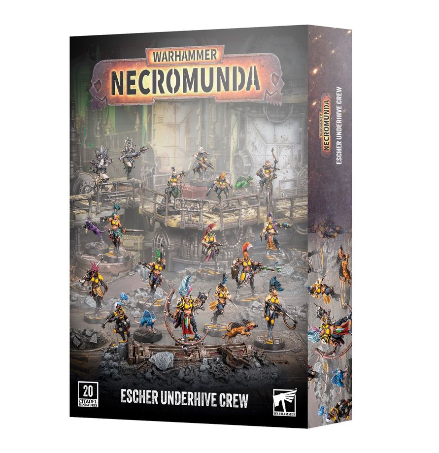 Necromunda Skirmish: Escher Underhive Crew Miniatures Games Workshop WHNEC: Skirmish: Escher Underhive Crew