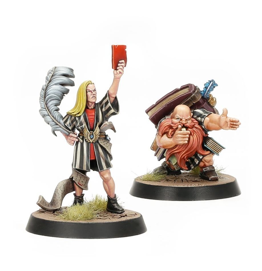 Blood Bowl Elf and Dwarf Biased Referees Miniatures Games Workshop   