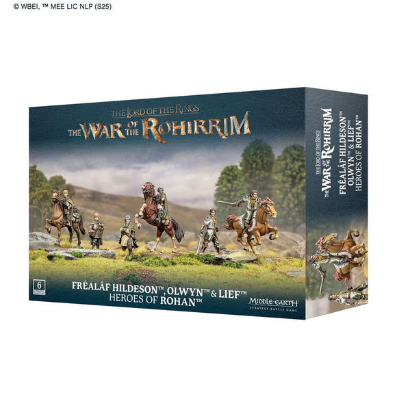 Middle-earth Strategy Battle Game: Fréaláf Hildeson™, Olwyn™ & Lief™, Heroes of Rohan™ Miniatures Games Workshop
