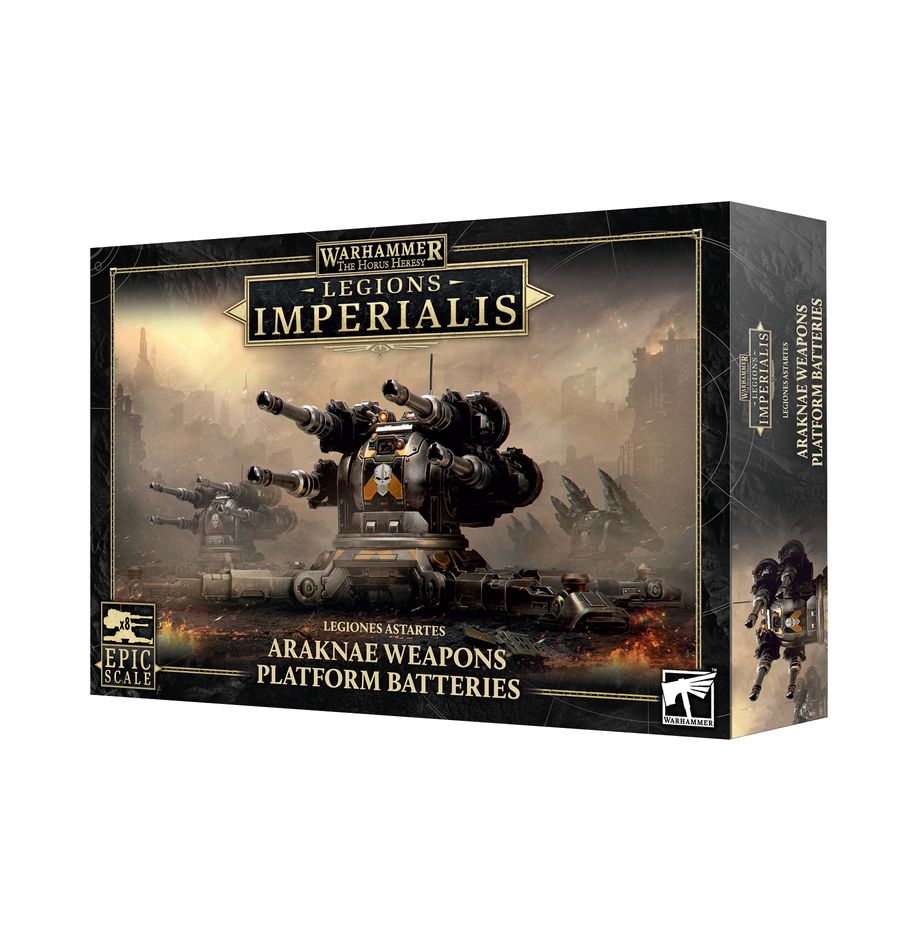 Warhammer: The Horus Heresy Legions Imperialis: Araknae Weapons Platform Batteries Miniatures Games Workshop WHTHH: Leg Ast Sat Arkane WPB