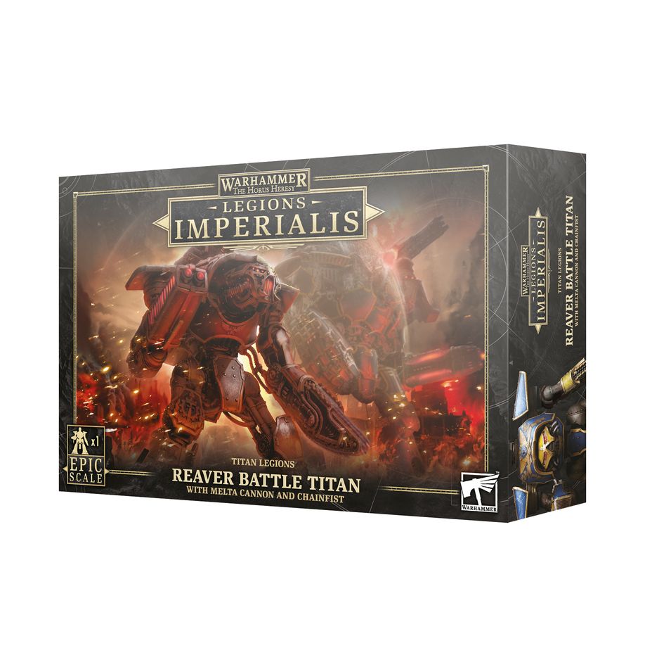 Horus Heresy Legions Imperialis - Titan Legions: Reaver Titan with Melta Cannon & Chainfist Miniatures Games Workshop   