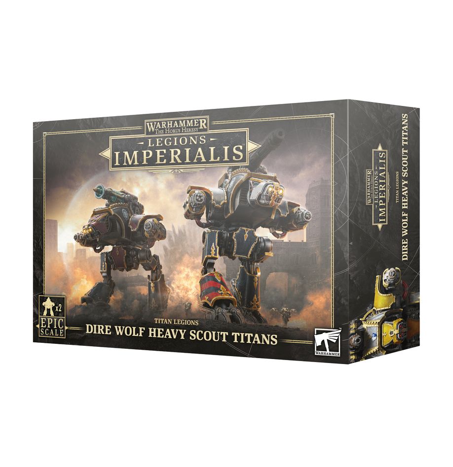 Horus Heresy Legions Imperialis - Titan Legions: Dire Wolf Heavy Scout Titans Miniatures Games Workshop   
