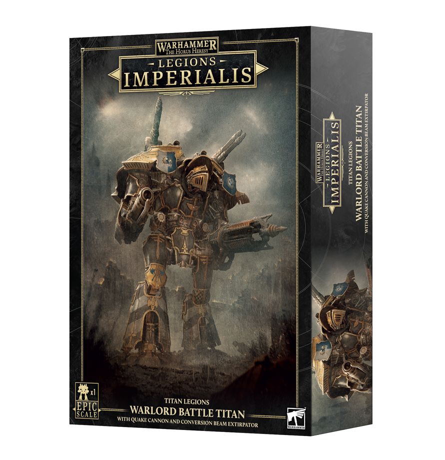 Warhammer The Horus Heresy - Legions Imperialis: Warlord Titan with Quake Cannon and Conversion Beam Extirpator Miniatures Games Workshop WHHH L/I:WARLORD TITAN+QUAKE CANNON & BEAM/EX