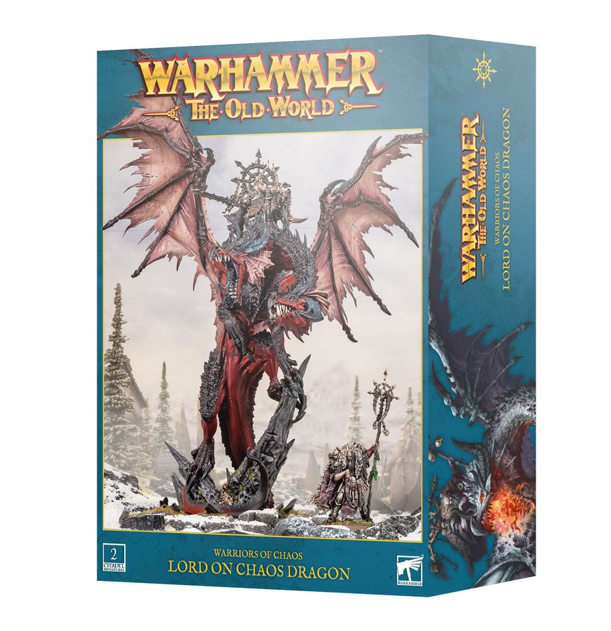 Lord/Sorcerer on Chaos Dragon Miniatures Games Workshop WHTOW Lord/Sorcerer on Chaos Dragon