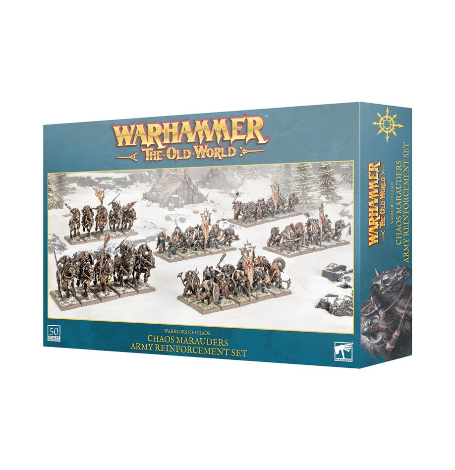 Warhammer The Old World: Warriors of Chaos: Chaos Marauders Army Reinforcement Set Miniatures Games Workshop WHTOW WoC CM Army Reinf