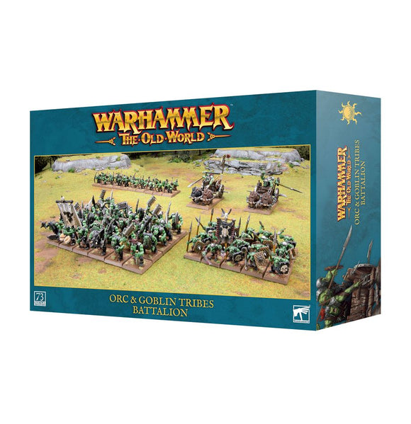 Warhammer The Old World - Orc & Goblin Tribes Battalion Miniatures Games Workshop   