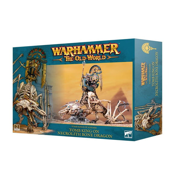 Warhammer The Old World - Tomb Kings of Khemri: Tomb King on Necrolith Bone Dragon Miniatures Games Workshop   