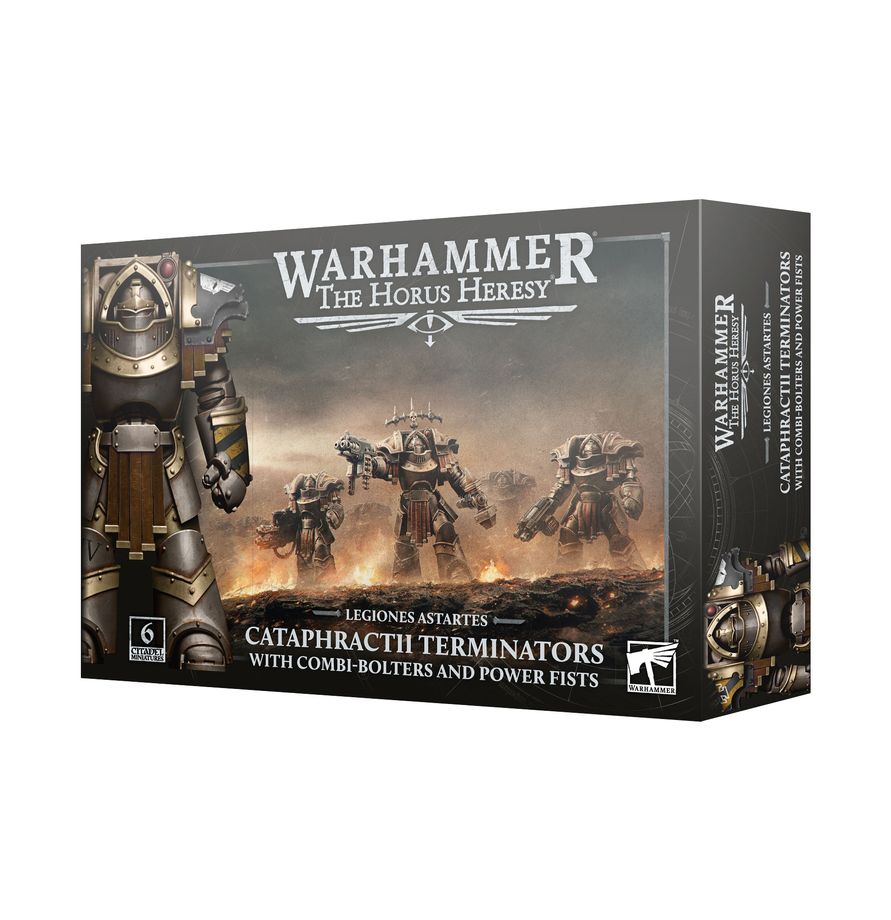 Warhammer The Horus Heresy: Cataphractii Terminators with Combi-bolters and Power Fists Miniatures Games Workshop WHHH Cat Term Pwr Fists