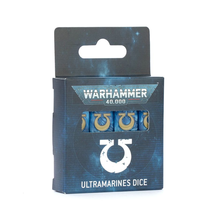 Warhammer 40K Ultramarines Dice Miniatures Games Workshop W40K UM Dice