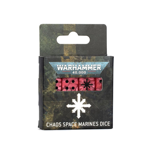 Warhammer 40K 10E Chaos Space Marines: Dice Set Miniatures Games Workshop   