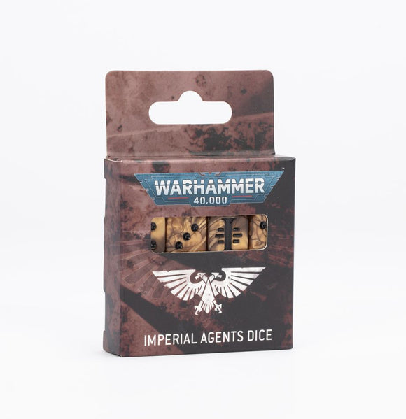 Warhammer 40,000 Imperial Fists Dice Set - 16 Yellow Acrylic Dice With Icon