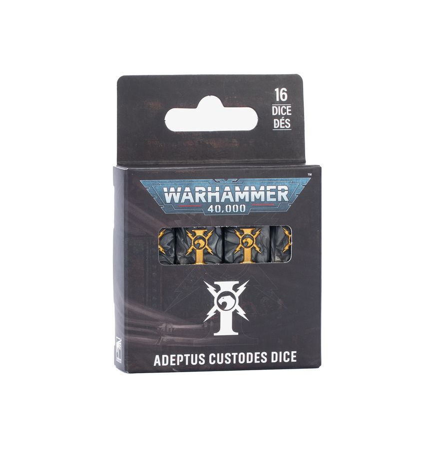 Warhammer Adeptus Custodes Dice Miniatures Games Workshop WH Adeptus Custodes Dice