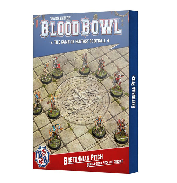 Bretonnian Pitch: Double-sided Pitch and Dugouts Miniatures Games Workshop BB Breto Pitch