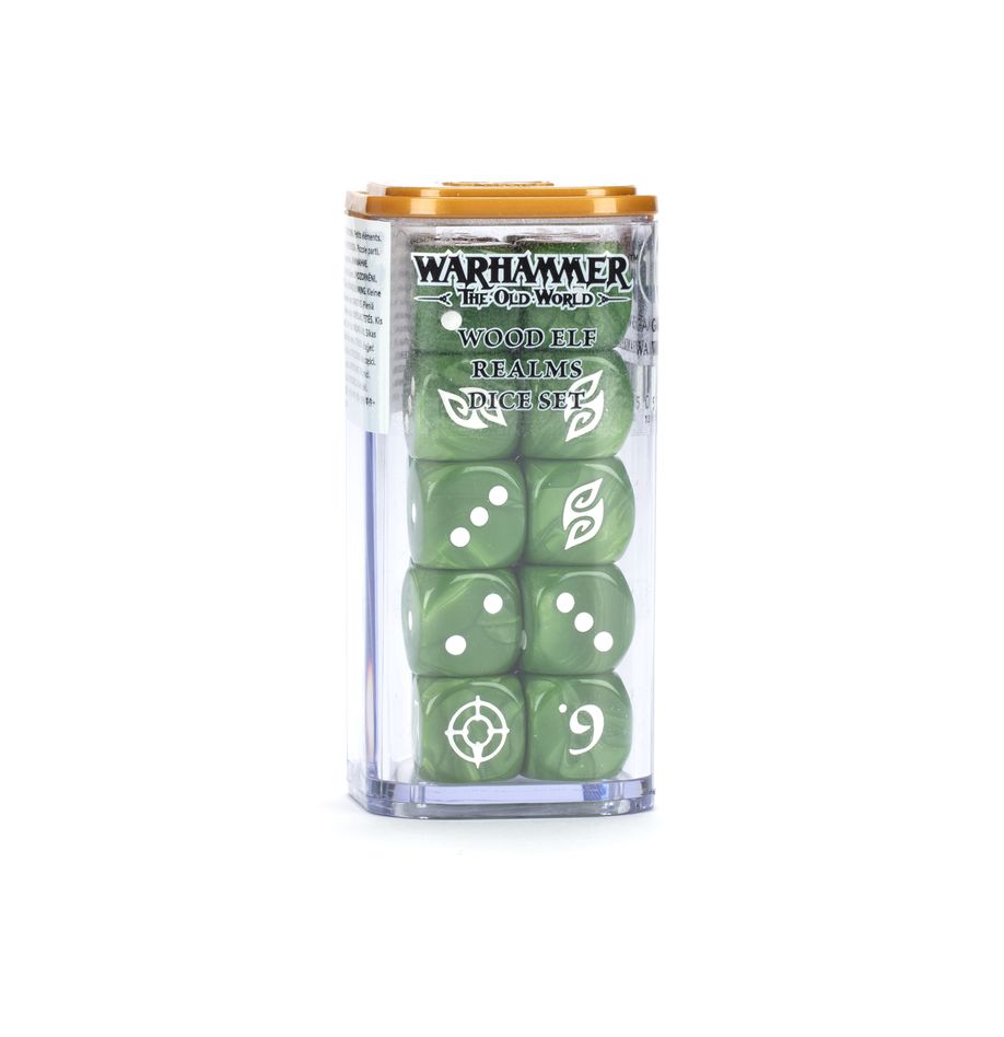 Warhammer The Old World - Wood Elf Realms: Dice Set Dice Games Workshop