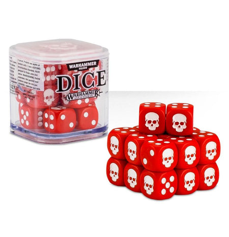 Warhammer 40K + Age of Sigmar Dice Cube (6 options) Dice Games Workshop GW Dice Red