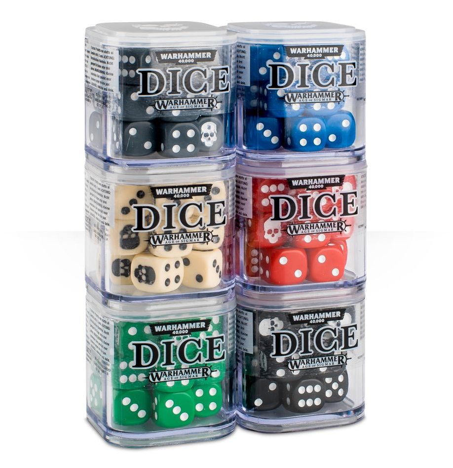 Warhammer 40K + Age of Sigmar Dice Cube (6 options) Dice Games Workshop
