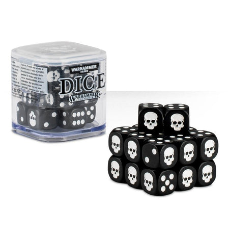 Warhammer 40K + Age of Sigmar Dice Cube (6 options) Dice Games Workshop GW Dice Black