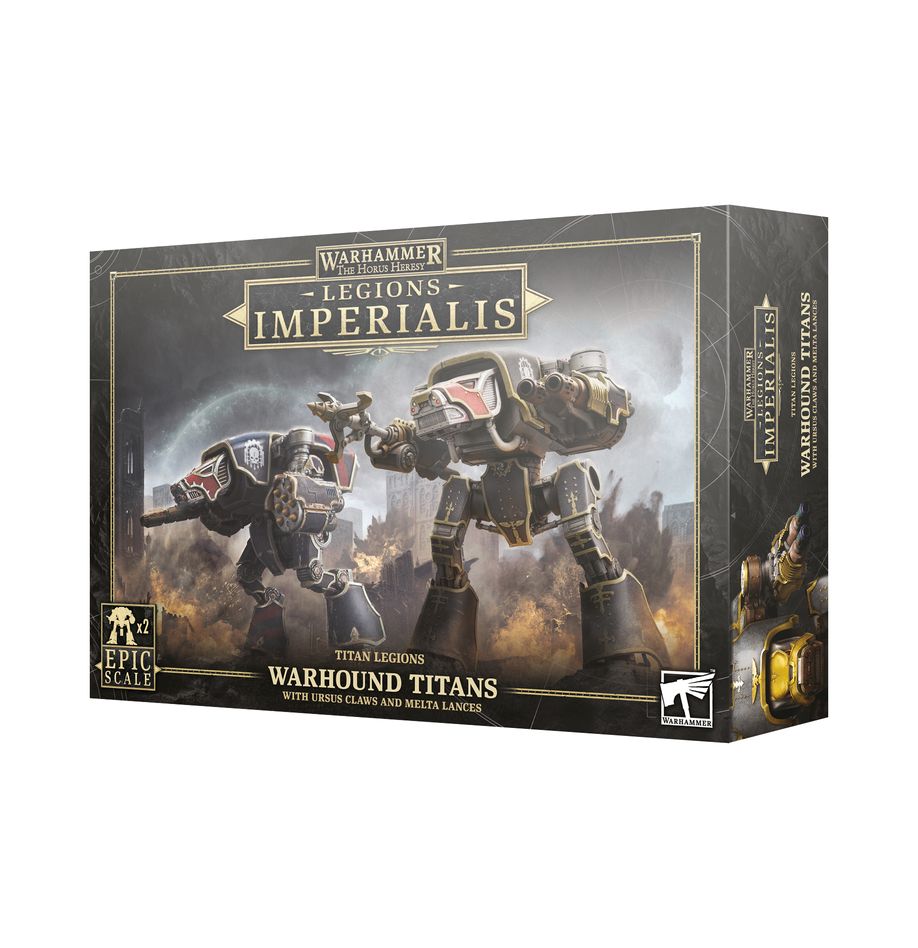Horus Heresy Legions Imperialis - Titan Legions: Warhound Titans with Ursus Claws & Melta Lances Miniatures Games Workshop   