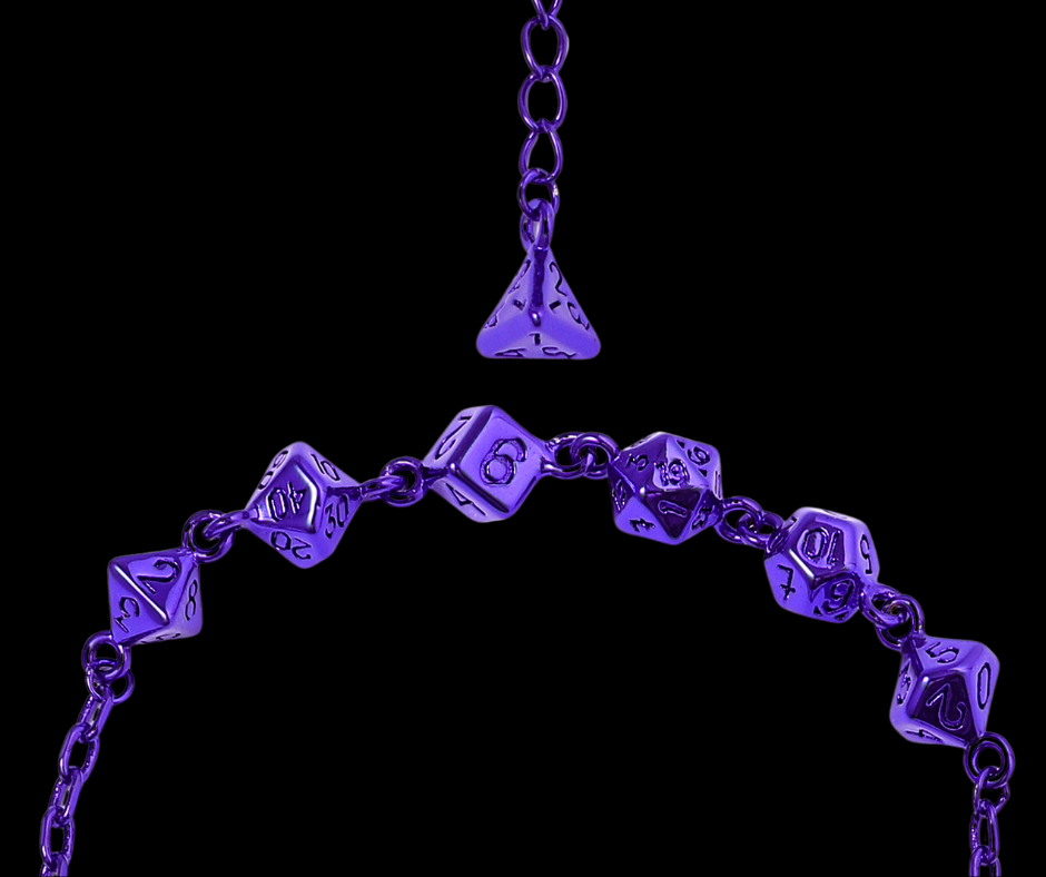 Arcane Bangle Bracelet - Purple Dice Hymgho Premium Dice