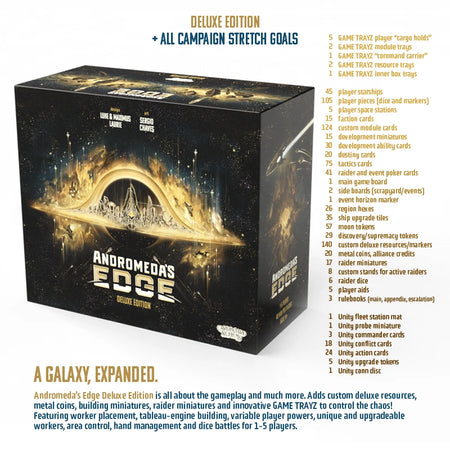 Andromeda's Edge Kickstarter All-In Deluxe Board Games Cardboard Alchemy   