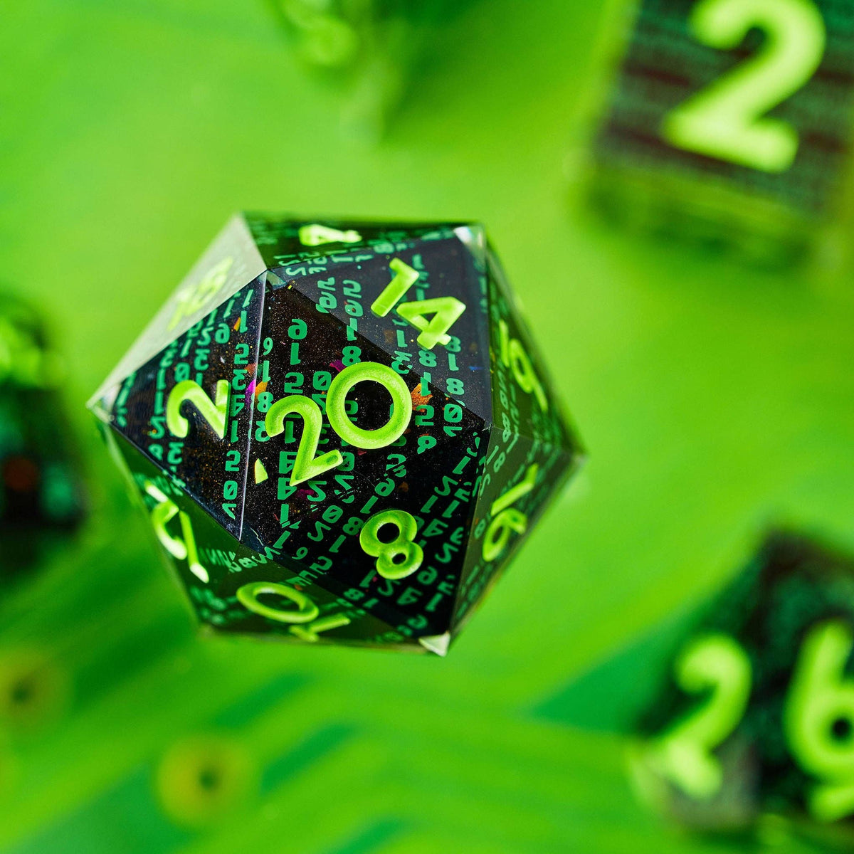 Coderain 7-Piece Iconic Dice Set Dice Dispel Dice   