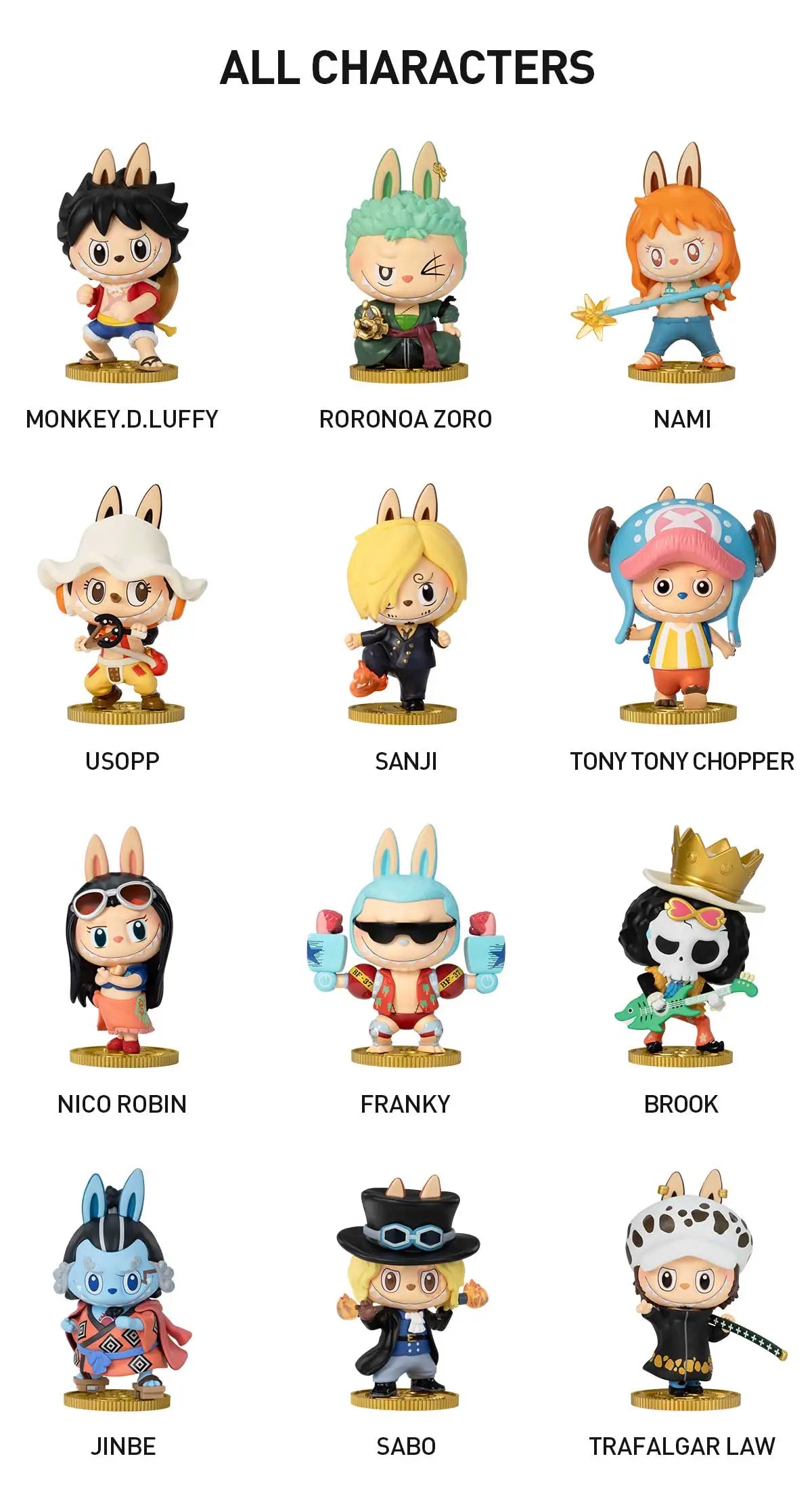 Labubu THE MONSTERS X One Piece Series Figures Toys MOHI TOY