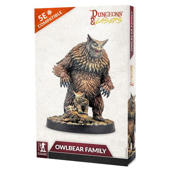 Dungeons & Lasers: Owlbear Family Miniatures Common Ground Games