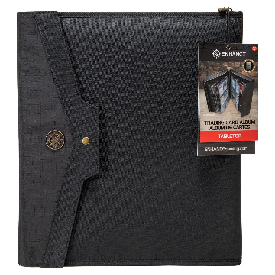 Enhance: Binder: Toploader: 9-Pocket: Album: Black Supplies Enhance Gaming Toploader Binder 9-Pkt