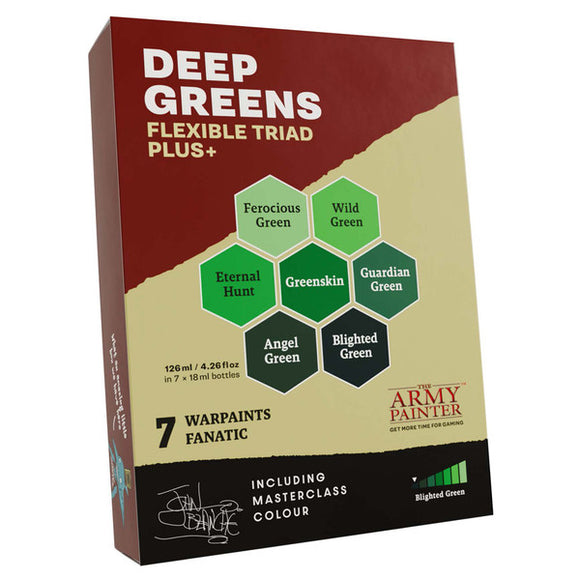 Warpaints Fanatic: Triad PLUS+ Deep Greens Paints Army Painter