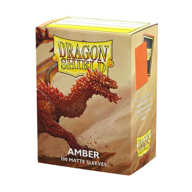 Dragon Shield 100ct Matte Sleeves: Amber Supplies Arcane Tinmen