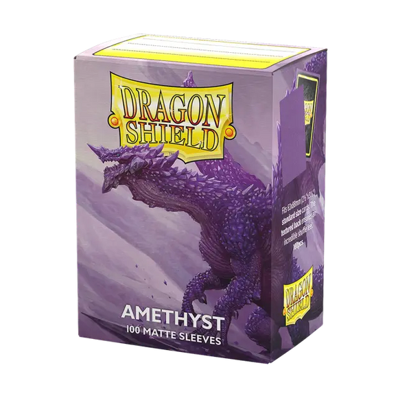 Dragon Shield 100ct Matte Sleeves: Amethyst Supplies Arcane Tinmen