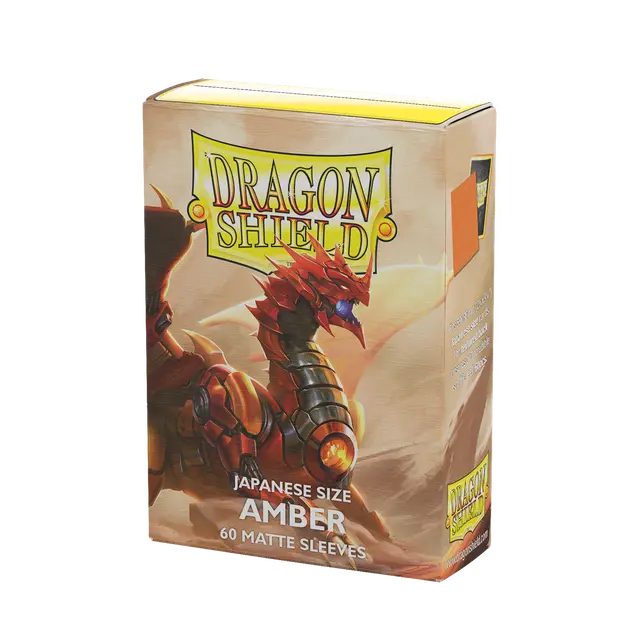 Dragon Shield 60ct Japanese Matte Sleeves: Amber Supplies Arcane Tinmen