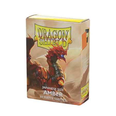 Dragon Shield 60ct Japanese Matte Sleeves: Amber Supplies Arcane Tinmen