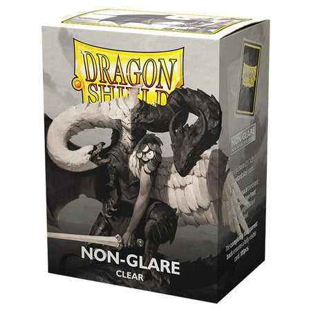 Dragon Shield Matte Non-Glare Standard Sleeves 100ct Clear Supplies Arcane Tinmen   