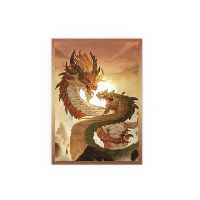 Dragon Shield Matte Dual Art Sleeves: Chinese New Year 2025 Wood Snake Supplies Arcane Tinmen
