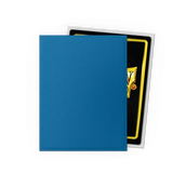 Dragon Shield 100ct Matte Dual Sleeves: Cobalt & Silver (Blue Silver) Supplies Arcane Tinmen