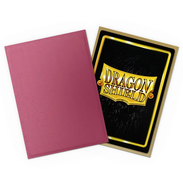 Dragon Shield 100ct Matte Dual Sleeves: Pomegranate & Gold (Red Gold) Supplies Arcane Tinmen
