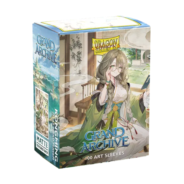 Dragon Shield 100ct Matte Art Sleeves: Grand Archive - Kongming, Wayward Maven Supplies Arcane Tinmen   