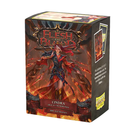 Dragon Shield 100ct Matte Art Sleeves Flesh and Blood: Cindra Supplies Arcane Tinmen