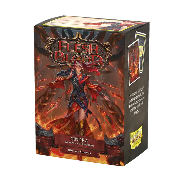 Dragon Shield 100ct Matte Art Sleeves Flesh and Blood: Cindra Supplies Arcane Tinmen