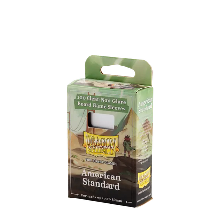 Dragon Shield Clear Nonglare American Standard Board Game Sleeves Supplies Arcane Tinmen