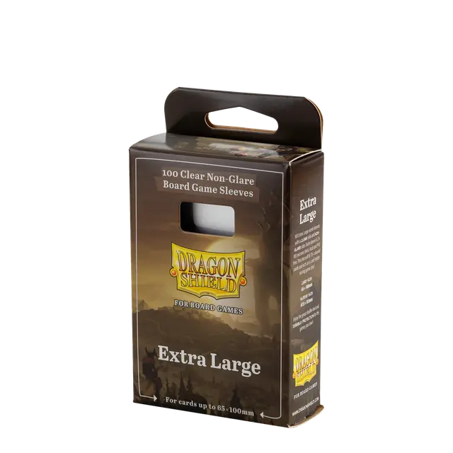 Dragon Shield Clear Nonglare Extra Large Board Game Sleeves Supplies Arcane Tinmen