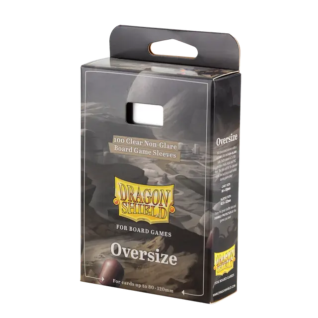 Dragon Shield Clear Nonglare Oversize Board Game Sleeves Supplies Arcane Tinmen
