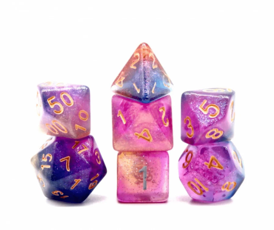 Andromeda's Galaxy RPG Dice Set Dice Foam Brain Games 7ct Andromeda's Galaxy