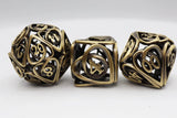 Hollow Hearts: Antique Bronze - Metal RPG Dice Set Dice Foam Brain Games