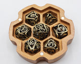 Hollow Hearts: Antique Bronze - Metal RPG Dice Set Dice Foam Brain Games