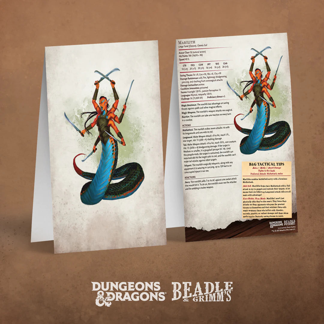 D&D 5E Encounter Cards Challenge Rating 7+ (2 options) Role Playing Games Beadle & Grimm's   